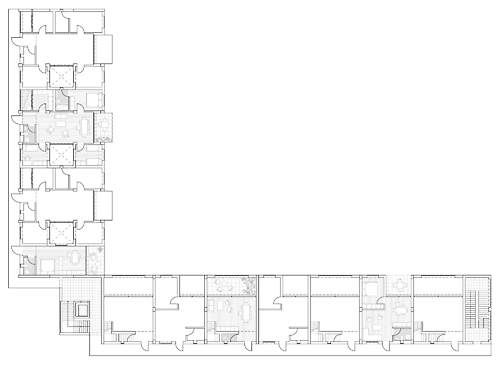 plan des appartements premier étage