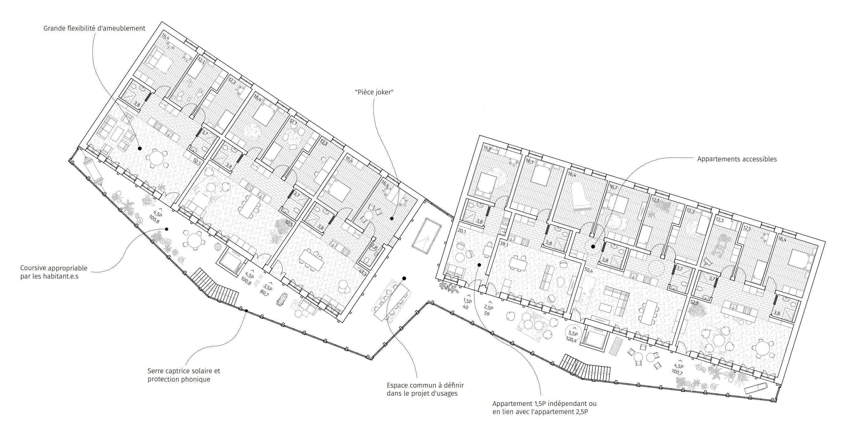 Plans de logements collectifs durables