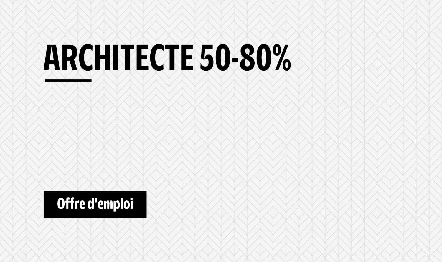 Recherche d'un-e architecte à temps partiel
