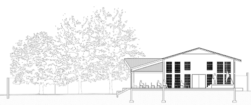 cross section of the church